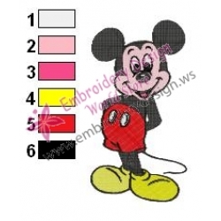 Mickey Mouse Cartoon Embroidery 18